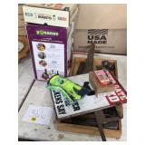 Primitive tools, chicken sign, dessert maker,
