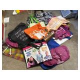 Beach totes and reusable shopping bags and a