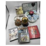Snow globes, DVDs, decor and more