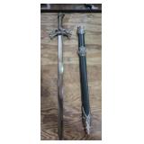 Fantasy novelty short sword 20in dulled blade