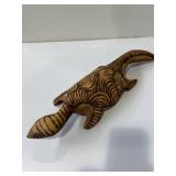 Australian Aboriginal hand-carved goanna lizard