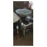 Tvs , lamps , tree base, filding round chair and