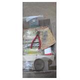Fishing tackle and rubber bait assortment