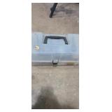 Plano tackle box with assortment of tackle