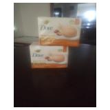 2 Dove 4 Packs Of Shea Butter Bars Brand New 8
