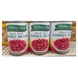 Flat of 12- 15oz cans of dark red kidney beans