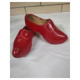 Pair of vintage Dutch "klompen" wooden shoes.