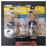3 Nascar bobbleheads