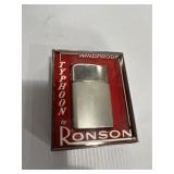 Ronson Typhoon windproof lighter in its original