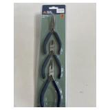 3 prs mini pliers