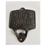 4-1/2 in x 6 in cast iron Dadï¿½s Garage bottle