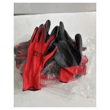 12 prs Nitrile coated XL gloves