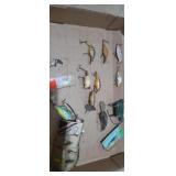 Fishing lures , jitterbug, hula popper,crappie