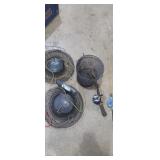 Fish baskets , bait baskets, ice fishing poles