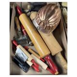 Baking molds, rolling pins and other kitchen