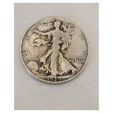 1939 silver walking liberty half dollar