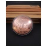 1 Ounce .999 Fine Copper RoundWrong Button -