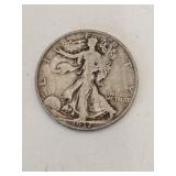 1937 silver walking liberty half dollar