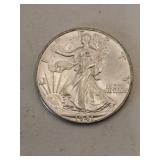 1941 silver walking liberty half dollar