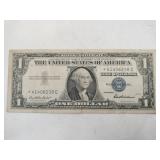 1957 blue seal star note $1