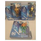 DC Aquaman, Black Adam ,and Superman action