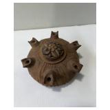 Hand carved wooden grolle, also known as a grolla