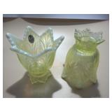 Fenton Opalescent Two-Way Tulip Candle Holder Set