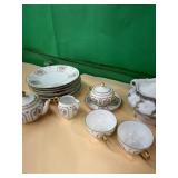Neu-wien porcelain dish, set, including plates,