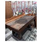 Large Wood table with massive Ornate legs please