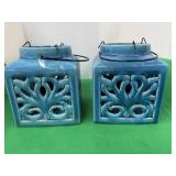 Teal Light Lanterns