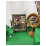 Mirrors Wicker, Wood Farm and small Table Mirror