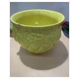 McCoy Yellow McCoy Pottery Planter features a