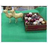 Mini Christmas Ornaments and Bulbs plus Plastic