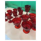Noritake Perspective Ruby Red goblets