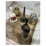 Glass, metal, porcelain decorative bells