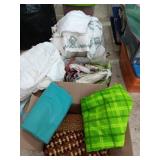 Small throw rugs, comforter,  small throws &