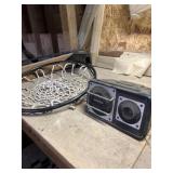 Steel basketball rim with net and Pioneer TS-X6