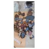 Wooden dolls and animals
