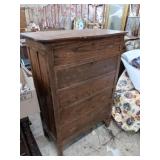 Wood chesterdrawer 32"wx46"hx17"d missing handles