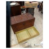 Hope chest with insert.  1 handle broken