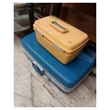 Samsinite 2 suite cases, one yellow over night