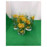 4 Pioneer Woman Rose Shadow drinking glasses