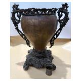 Copper and Metal Incense Burner, No Lid 12ï¿½x11ï¿½