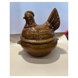 California Pottery Ceramic Nesting Chicken