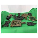 Cast Iron Trivets and Chicken Door Knocker