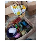 Large Easter Eggs to Hang, baskets flushed bunny,