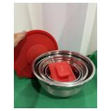 Mixing Bowls Nested with Lids