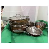 Martha Stewart Cookware 3 Skillets, Fryer, Dutch