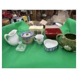 Frog Mug, Candy Dish, Owl Salt and Pepper Set,