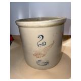 Red Wing Union Stoneware Crock #2 9 1/2ï¿½ x 9ï¿½